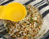 A picture of step 4 of Sabudana Vada.