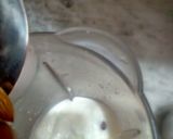 A picture of step 1 of Almond shake in coffie taste.