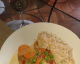 Foto del paso 7 de la receta: Costeletas de cerdo con hortalizas y arroz blanco 