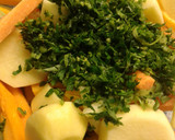 Foto del paso 1 de la receta: Cuadril a la cacerola en ajillo con verduras 
