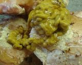 Foto del paso 1 de la receta: Pollo a la mostaza & miel con arroz blanco y batatas al natural