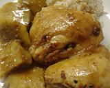 Foto del paso 5 de la receta: Pollo a la mostaza & miel con arroz blanco y batatas al natural