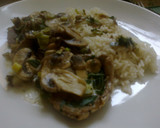 Foto del paso 9 de la receta: Peceto al champignon con verdeo y arroz blanco 