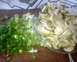 Foto del paso 1 de la receta: Peceto al champignon con verdeo y arroz blanco 