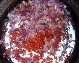 A picture of step 3 of Semo with dried Okro.