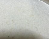 A picture of step 1 of Sooji kichadi.