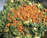 A picture of step 6 of Kolmi Shaag Bhaja (Water Spinach Stir Fry).