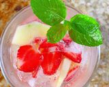 Hình bước làm 3 của món Soda dâu, táo 🍓🍏