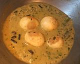 A picture of step 13 of Egg Methi Matar Malai.