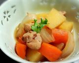 A picture of step 11 of Nikujaga (Japanese Meat and Potato Stew).