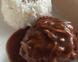Japanese Hamburg Steak + Demi Glace Sauce with Rice วิธีทำสูตร 30 รูป