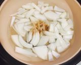 Hình bước làm 2 của món Lẩu Cá hồi nấu rau củ chanchan nabe