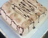 A picture of step 5 of Choclate cream cheese cake.