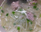 Hình bước làm 3 của món Canh bí thịt xay