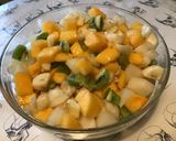 Une image de l'étape 13 de Salade de fruits exotiques au jus d orange.