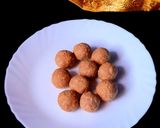 A picture of step 8 of Oats Peanut Butter Laddu.