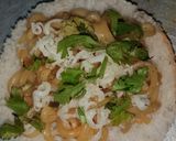 A picture of step 1 of Maggi sandwhich.