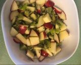 A picture of step 3 of Apple and kiwi salad.