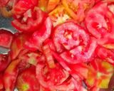 A picture of step 1 of Chicken jalfrezi.