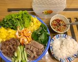 Hình bước làm 3 của món Gỏi cuốn