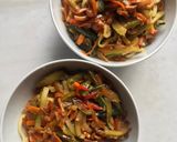 Foto del paso 12 de la receta: Noodles de huevo al estilo oriental, con setas namiko, para vegetarianos