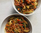 Foto del paso 12 de la receta: Noodles de huevo al estilo oriental, con setas namiko, para vegetarianos