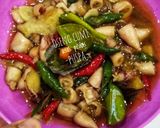 Foto langkah ke 4 dari resep Oseng Cumi Asin Pedas.