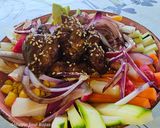 Foto del paso 7 de la receta Poke-bowl de pollo marinado con soja