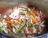 A picture of step 7 of Chicken veg manchow soup.