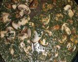 A picture of step 5 of Chicken Marsala.