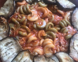 Foto del paso 16 de la receta: Maxi timbal de berenjena y pasta cocida con Dashi, atún y salmón