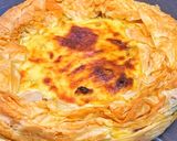A picture of step 11 of Curried cauliflower cheese filo pie.