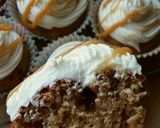 A picture of step 15 of Vickys Banana Butterscotch Cupcakes, GF DF EF SF NF.