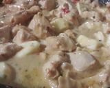 Foto del paso 4 de la receta: Fideos con salsa de crema y pollo
