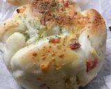 A picture of step 4 of Cheese and Ham Pull-Apart Bread.