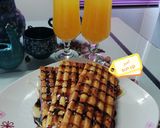 عکس مرحله 6 از دستور وافل عسلی 🍪🍯