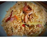 Foto del paso 9 de la receta: Arroz con pollo, salchicha ranchera y longaniza
