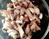 A picture of step 1 of Peri Peri mushroom oats fritters.