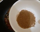 A picture of step 5 of Bhindi curry/ladies finger curry.