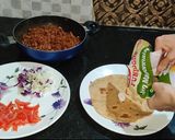 A picture of step 15 of CHATPATA RAJMA WRAP/RED KIDNEY BEANS BURRITOS.