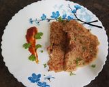 A picture of step 6 of Oats vegetable chillas.
