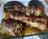 Göngyölt dagadó - medvehagymás bulgúrral recept fázis 5 fotója