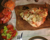 Foto del paso 7 de la receta: Matambrito de cerdo a la Pizza a la plancheta