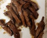 A picture of step 1 of Crispy sweet beef.