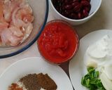 A picture of step 1 of Mexican chicken enchiladas.