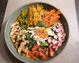 Une image de l'étape 6 de Ramen végétarien œuf confit soja et gingembre.