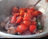 A picture of step 1 of Paneer Matar Gravy.