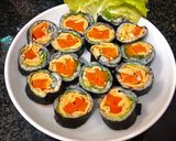 Hình bước làm 6 của món Sushi Trứng Cà Rốt Siu Healthy
