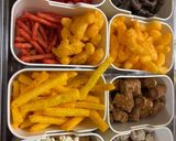 A picture of step 1 of State testing snackle boxes.