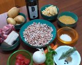 A picture of step 2 of Pasta e Fagioli.